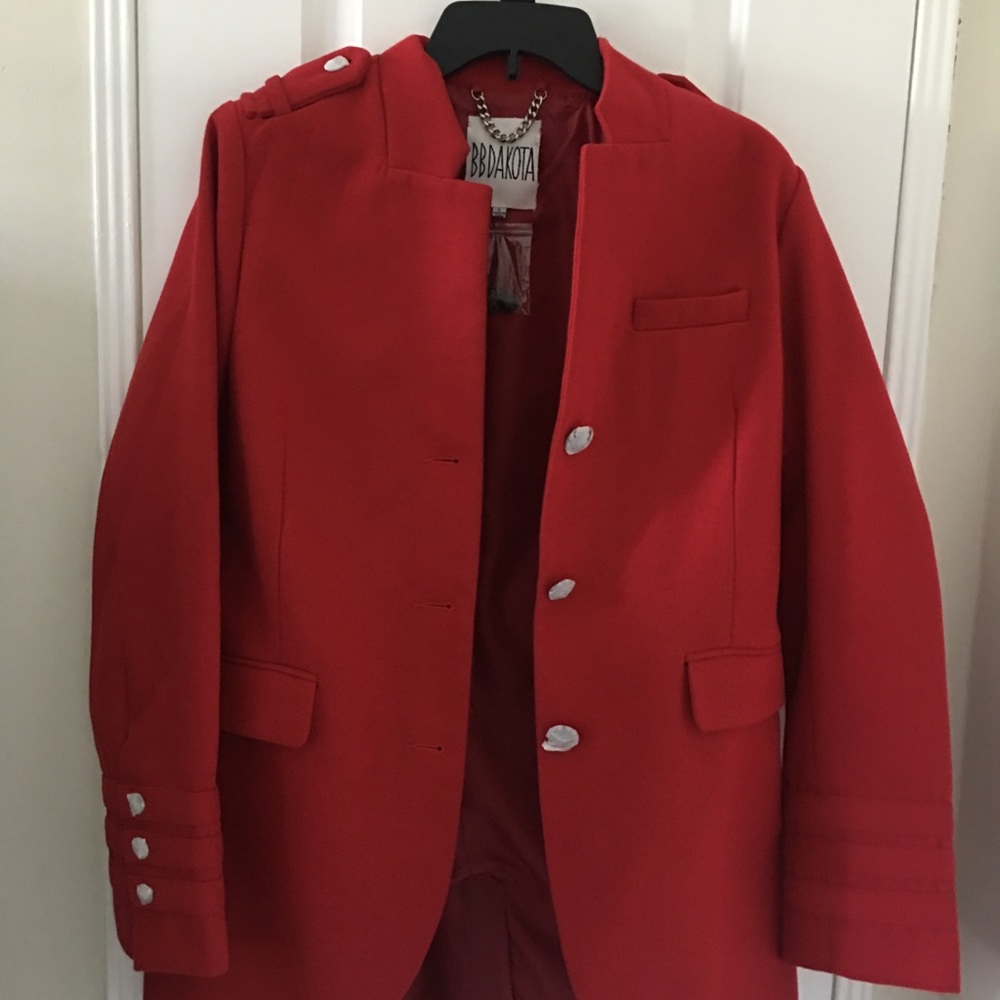 NEW. BB Dakota - Red Coat. Tags on, never worn.
